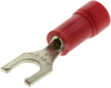 Terminal, Spade/fork, #8, Crimp, Red; Product Range Abb Thomas & Betts - 33F1332 - Newark, An Avnet Company