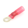 3M MH18-8R/LK Scotchlok™ Ring Terminal, 22-18 Ga., #8 Stud, Red Heat Shrink Insulated - 30908 - Waytek, Inc.