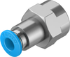 Push-in fitting - QSF-1/4-6-B - Festo Corporation