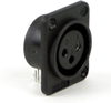 PD Series Female Plastic Housing - PC Panel Mount -- PD3FRMS1 - Image