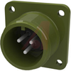connector,box receptacle,class a,size 14s,3 #16 solder pin contact,olive drab - 70009995 - Allied Electronics, Inc.
