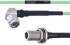 Temperature Conditioned Low Loss RA TNC Male to N Female Bulkhead Cable LL160 Coax in 60 Inch - FMHR0217-60 - Fairview Microwave Inc.