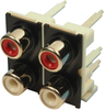 Rca Connector, Quad Jack, 8.3Mm, Red/wht; No. Of Contacts Cliff Electronic Components - 49AC3727 - Newark, An Avnet Company