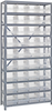 Open Shelving, 10Shelves, 36Bins, Clear; Shelving Unit Type Quantum Storage - 42AC9126 - Newark, An Avnet Company