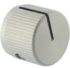 Knob;Dia 0.75in;Shaft Sz 0.25in;Panel;Triangle Skirt Arrow;Clear Matte;Aluminum - 70126067 - Allied Electronics, Inc.
