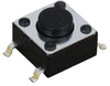 Tactile Sw, Spst-No, 0.05A, 12Vdc, Smd; Product Range Apem - 75K6625 - Newark, An Avnet Company