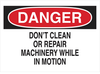 Machine & Operational Sign - 85975 - Brady Corporation