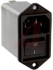 AC LINE FITLERS WITH ON/OFF SWITCH, 2 POLE, 6A STANDARD - 70080746 - Allied Electronics, Inc.