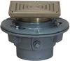 Floor Drain with Square Hinged Solid Cover - FD-100-VS - Watts