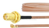 SMA Female Bulkhead to UMCX 2.5 Plug Cable RG178-DS Coax in 9 Inch and RoHS Compliant - FMCA1004-9 - Fairview Microwave Inc.