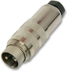 Circular Connector, 423 Series, Plug, 8, Pin, Solder, Cable Mount Rohs Compliant Binder - 23M9609 - Newark, An Avnet Company