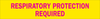 Brady Rectangle Yellow Breathing Apparatus Sign - 8 in Width x 1.6875 in Height - TEXT: RESPIRATORY PROTECTION REQUIRED - 93621 - 754473-93621 - R. S. Hughes Company, Inc.