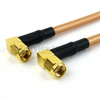 RA SMA Male to RA SMA Male Cable RG-142 Coax in 6 Inch and RoHS - FMC0404143LF-06 - Fairview Microwave Inc.