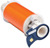 Brady B-595 Orange Vinyl Thermal Transfer Continuous Thermal Transfer Printer Label Roll - 6 in Width - 50 ft Length - 13604 - 754473-13604 - R. S. Hughes Company, Inc.