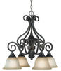 24924-BA Mid. Chandeliers-Glass Down - 445431 - Capital Lighting, Inc.