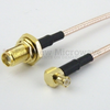 SMA Female Bulkhead to RA Push-On MCX Male Cable RG-316 Coax - FMC1217315 - Fairview Microwave Inc.