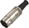 Din Audio / Video Connector, Plug, 4, Cable Mount, Metal Body, Silver Plated Contacts Rohs Compliant Lumberg - 78R9088 - Newark, An Avnet Company