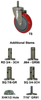 Stainless Steel Stem Caster - PolyU-PolyO Wheel - Model K3 - SS-K3RG3X - Caster City, Inc.