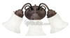 Three-Light Wall Bracket Light Fixture - P3369-33 - bulbs.com