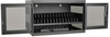 16-Device AC Charging Station Cabinet for Chromebooks and Laptops, Wall-Mount and Cart Options, Black -- CSC16AC