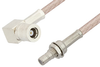 SMB Plug Right Angle to SMB Jack Bulkhead Cable 60 Inch Length Using RG316-DS Coax - PE33349-60 - Pasternack