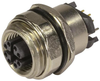 Sensor Connector, M12, Rcpt, 8Pos, Pcb; Product Range Harting - 94T2937 - Newark, An Avnet Company