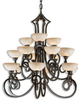 Large Chandeliers-Glass Shade - 99831 - Light Center (The)