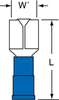 3M Scotchlok Blue Butted Nylon Butted Quick-Disconnect Terminal MNG14-250DFK - 0.86 in Length - 0.08 in Inside Diameter - 054007-01774 - R. S. Hughes Company, Inc.