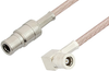 75 Ohm Mini SMB Plug to 75 Ohm Mini SMB Plug Right Angle Cable 36 Inch Length Using 75 Ohm RG179 Coax - PE34689-36 - Pasternack