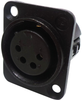 Xlr Connector, Rcpt, 4Pos, Panel; No. Of Contacts Deltron Components - 30AK1490 - Newark, An Avnet Company