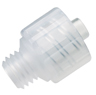 Adapter, polypropylene, male luer lock to 1/4-28 UNF thread, 25/pack -- GO-45518-82 - Image