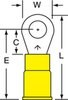 3M Scotchlok Yellow Butted Vinyl Butted Ring Terminal MVU10-10RK - 1.03 in Length - 0.38 in Wide - 0.135 in Inside Diameter - #10 Stud - 054007-01951 - R. S. Hughes Company, Inc.