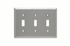 Toggle Switch Wall Plate, Three Gang, Chrome - SB3CH - Legrand