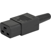 IEC Connector C19, Rewireable, Straight -- 4795