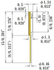 Small Size Socket Pin, High Temperature - NB1125-L150 - JC Cherry, Inc.
