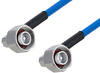 Plenum 4.1/9.5 Male Right Angle to 4.1/9.5 Male Right Angle Low PIM Cable 48 Inch Length Using SPP-250-LLPL Coax , LF Solder - PE3C5852-48 - Pasternack
