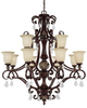 3512CB-294-CR Large Chandeliers-Glass Shade - 617765 - Capital Lighting, Inc.
