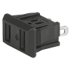 NEMA line Outlet 1-15R, Snap-in Mounting, Front Side, Solder Terminal -- 0715 - Image