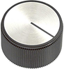 Round Knob With Line Indicator, 6.35Mm; Shaft Type Ehc (Electronic Hardware) - 95F7012 - Newark, An Avnet Company