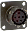 CONNECTOR,BOX MOUNTING RECEPTACLE,CLASSA,SIZE 10,6 #20 SOLDER SOCKET CONTACT - 70010906 - Allied Electronics, Inc.
