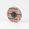 3M Scotch-Brite RC-UR Unitized Ceramic Hard Deburring Wheel - Very Coarse Grade - Quick Change Attachment - 3 in Diameter - 66760 -- 051115-66760 - Image