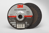 3M Ceramic Depressed-Center Wheel - 36 Grit Very Coarse Grade - 4 in Diameter - 5/8 in Center Hole - Thickness 1/4 in - 66554 -- 051115-66554 - Image