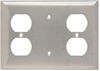 Combination Wall Plate, 1 Duplex Receptacle - SS8148 - Legrand