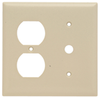 Standard Combination Telephone/Duplex Wall Plate - SP128I - Legrand