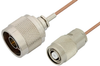 N Male to Reverse Polarity TNC Male Cable 60 Inch Length Using RG178 Coax - PE35241-60 - Pasternack