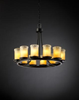 GLA-8768-16-GLDC-MBLK Mid. Chandeliers-Glass Up - 494962 - Capital Lighting, Inc.
