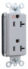 Duplex/Single Receptacle -- PTIG26362-GRY - Image