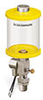 Yellow Color Key, Clear View Single Feed Electro Lubricator, 1 pt Pyrex Reservoir, 1/2” Male NPT, 120V/60Hz - B5160-016PB12064YW - Oil-Rite Corp.