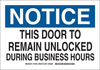 Brady B-302 Polyester Rectangle White Door, Gate & Pathway Sign - 10 in Width x 7 in Height - Laminated - TEXT: NOTICE - 127064 - 754473-75391 - R. S. Hughes Company, Inc.