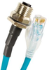Sensor Cord, Rj45 Plug-4P M12 Rcpt, 3M; Connector Type A Alpha Wire - 48AC6158 - Newark, An Avnet Company